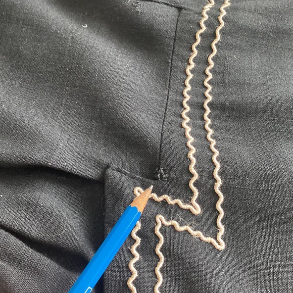 Electrifying cotton 1940s/1950s day dress with pockets ⚡️ - Picture 7 of 9